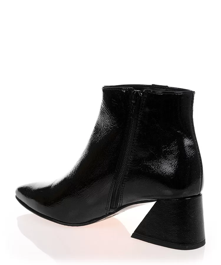 Jose Saenz 4364-NP Patent Black Leather Ankle Boot