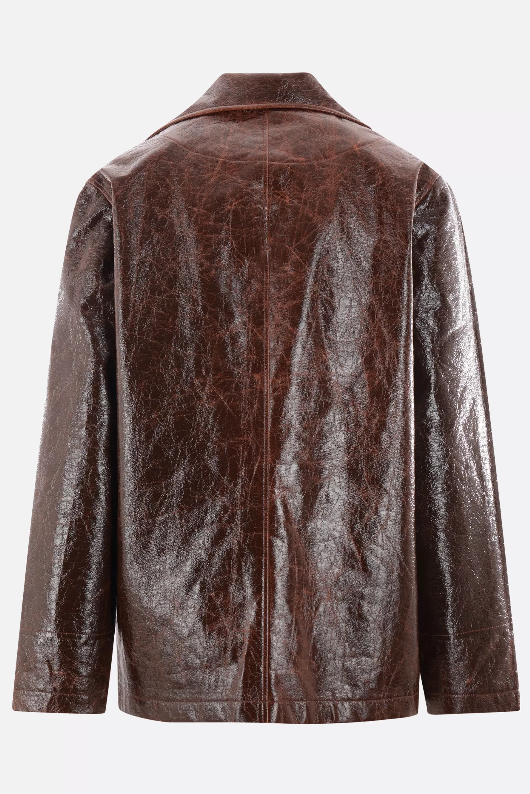 Jules jacket in coated crackled cotton