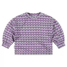 Kinder Longsleeve Waves Violet