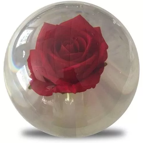 KR Strikeforce Clear Red Rose Bowling Ball 14.8 lbs