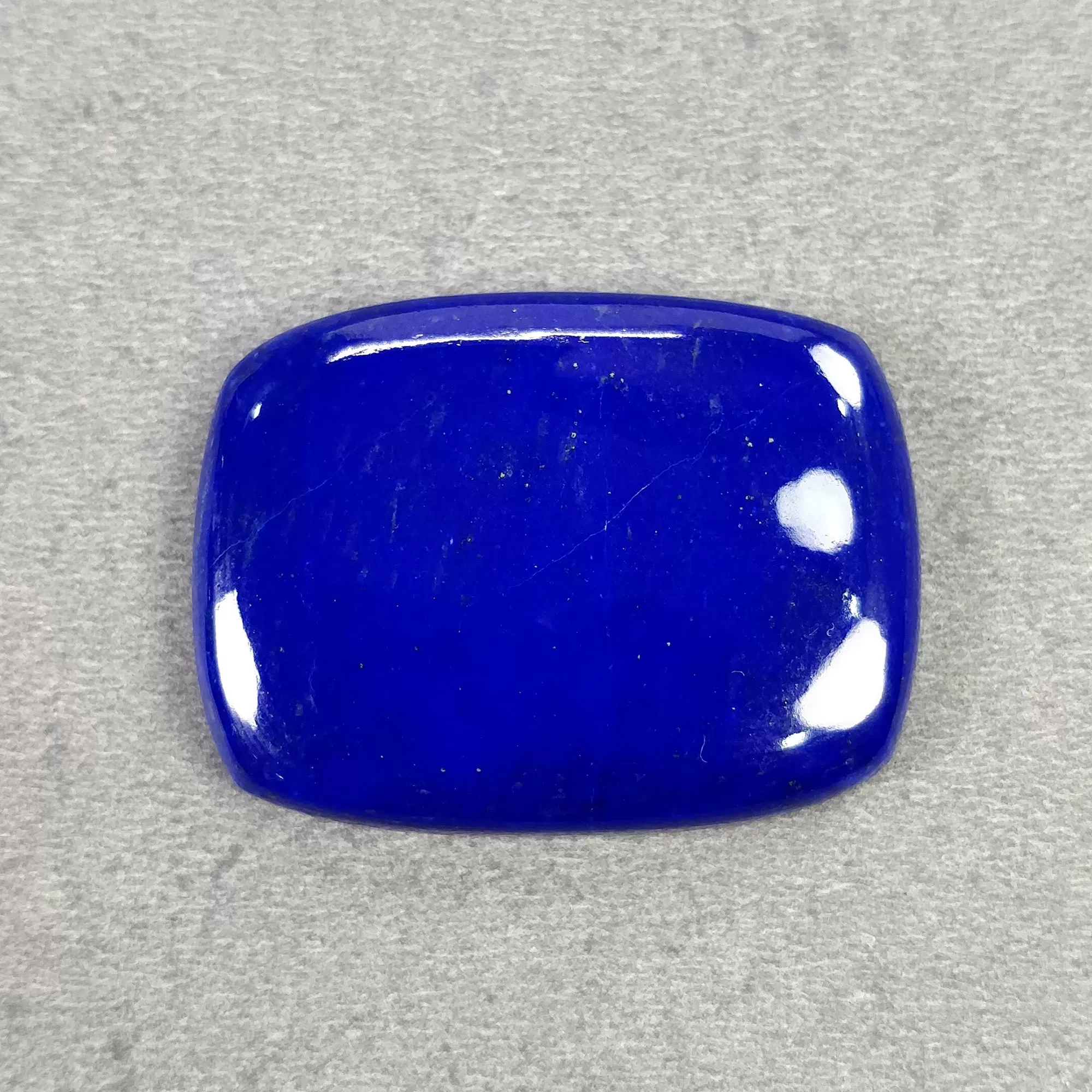 LAPIS LAZULI Gemstone Cabochon : 77.00cts Natural Untreated Blue Lapis Cushion Shape 39*29mm