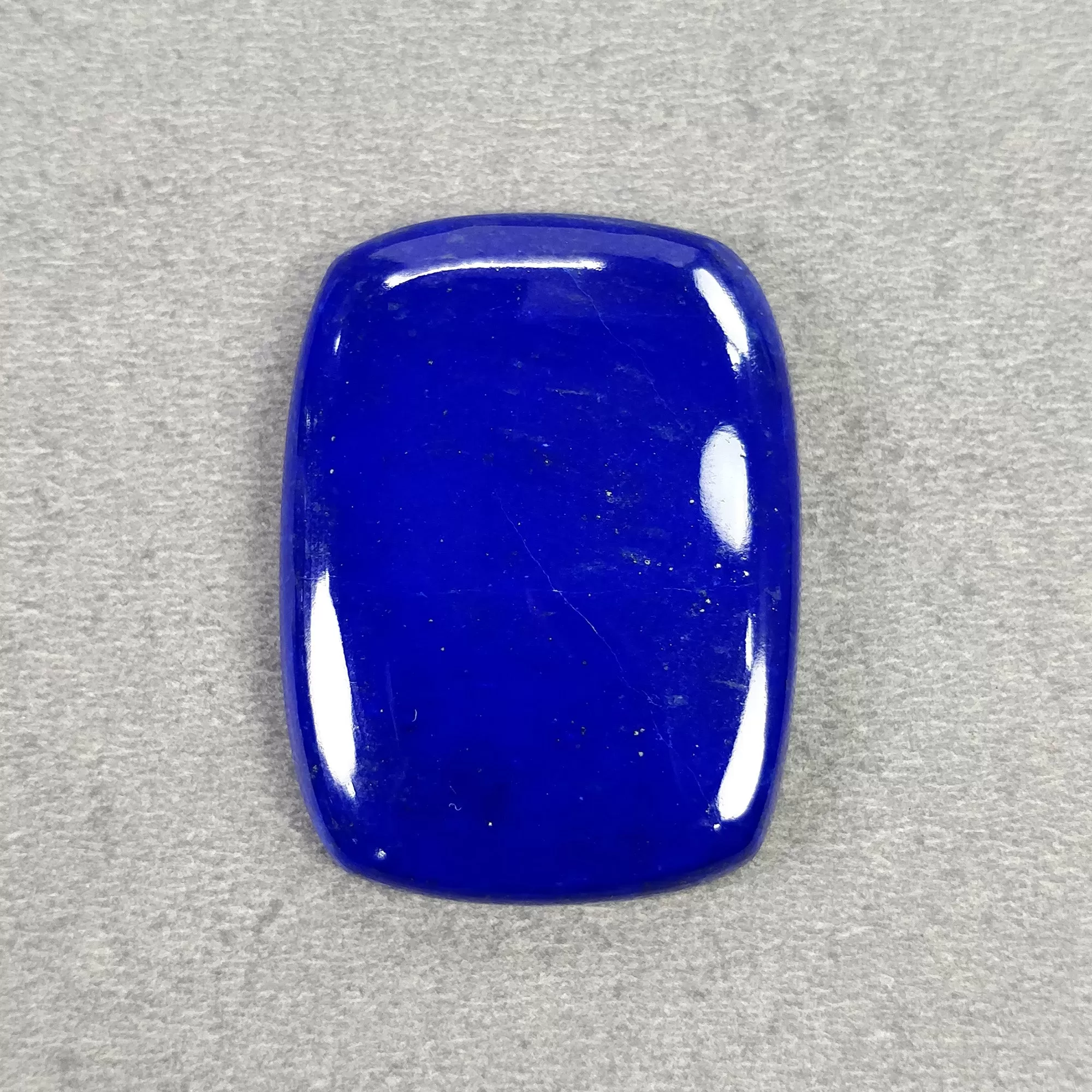 LAPIS LAZULI Gemstone Cabochon : 77.00cts Natural Untreated Blue Lapis Cushion Shape 39*29mm