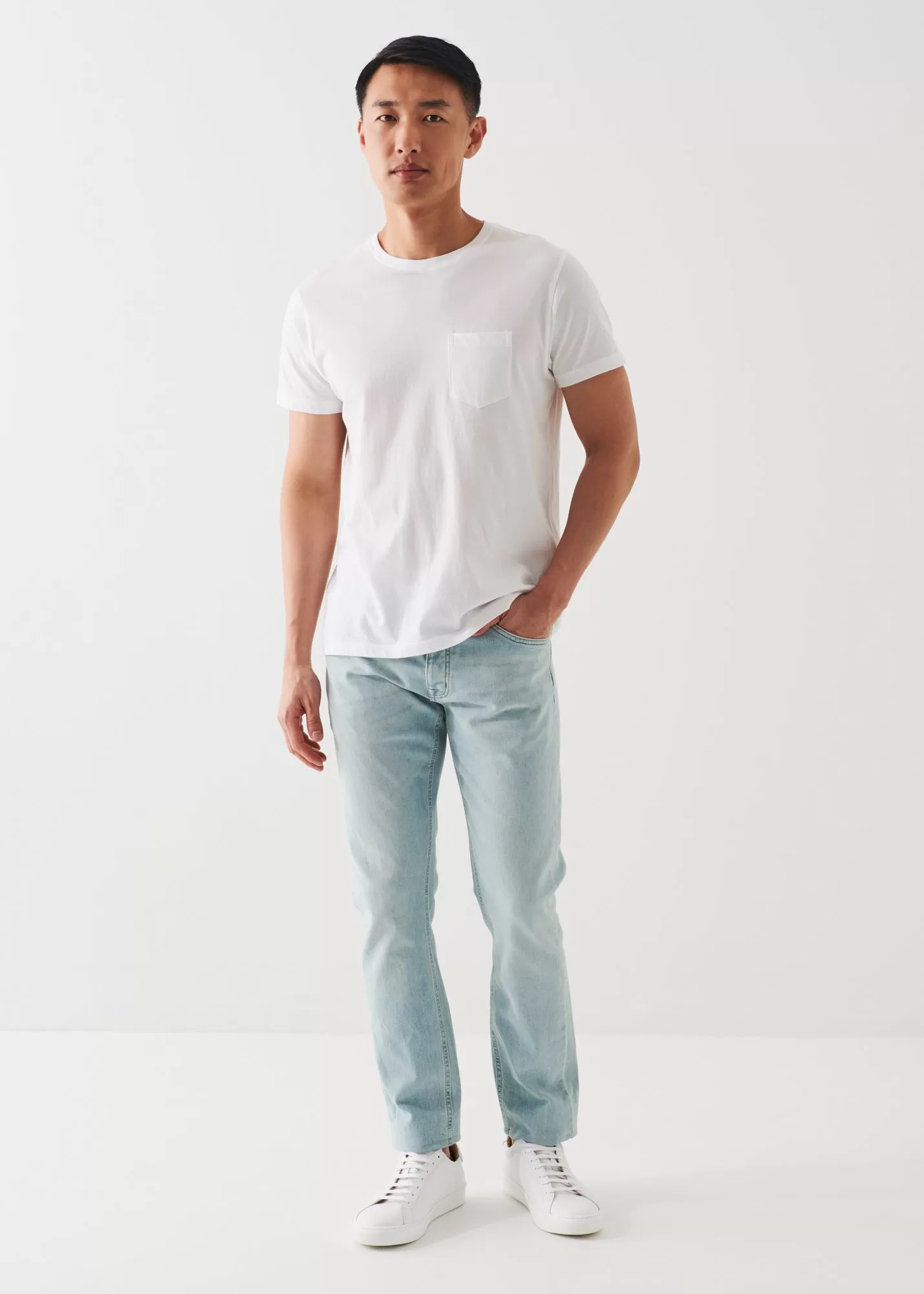 LIGHTWEIGHT PIMA COTTON POCKET T-SHIRT