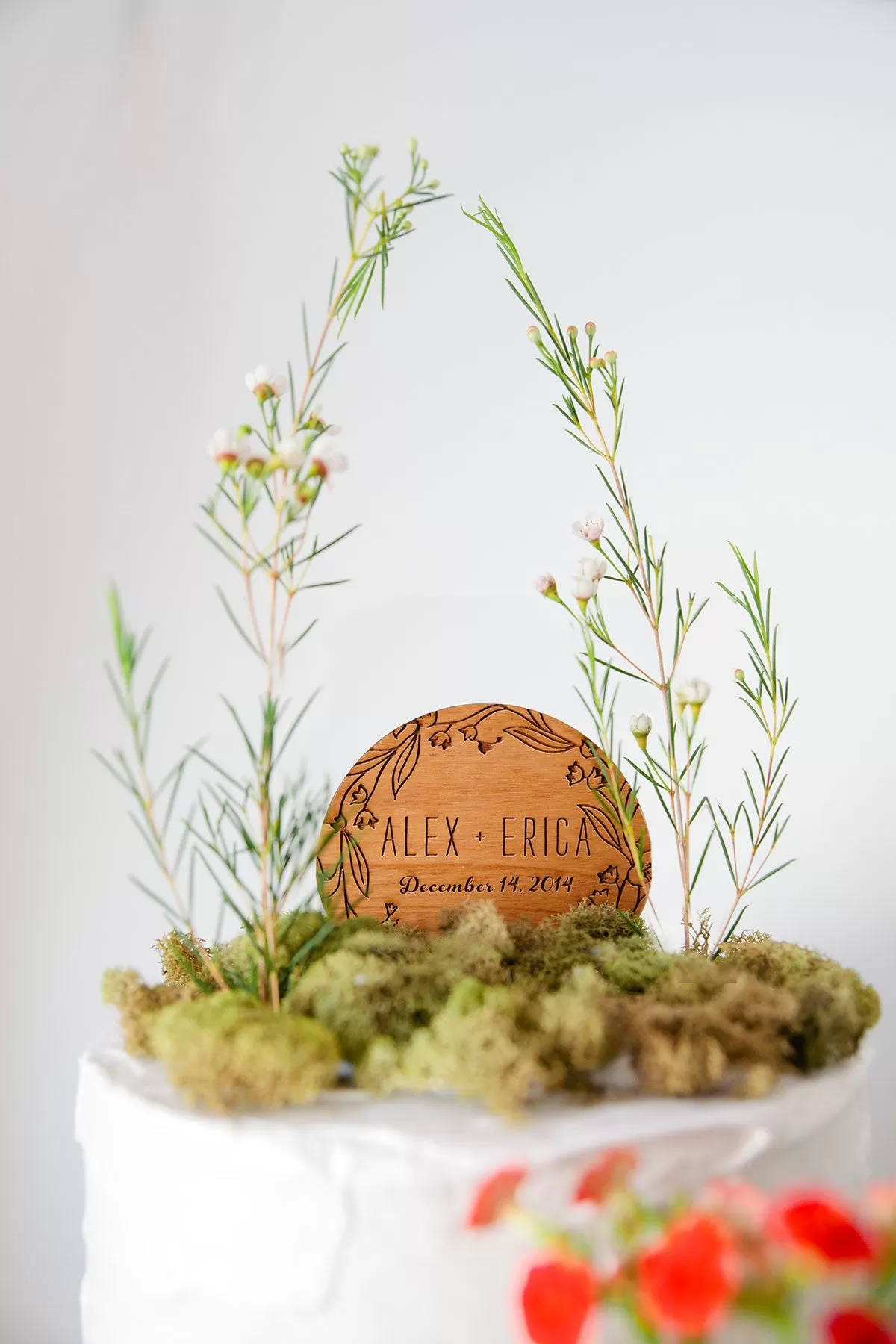 Lilly of the Valley Custom Laurel Cake Topper