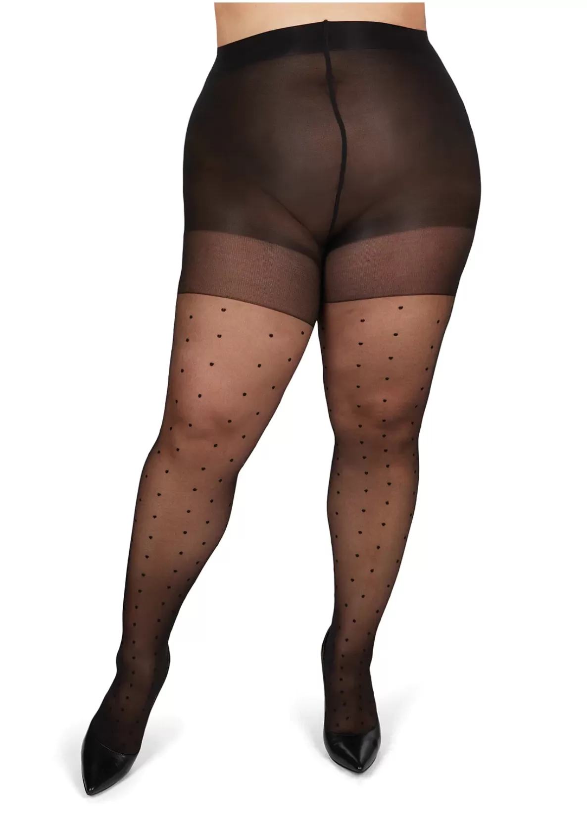 MeMoi pantyhose, pindot sheer