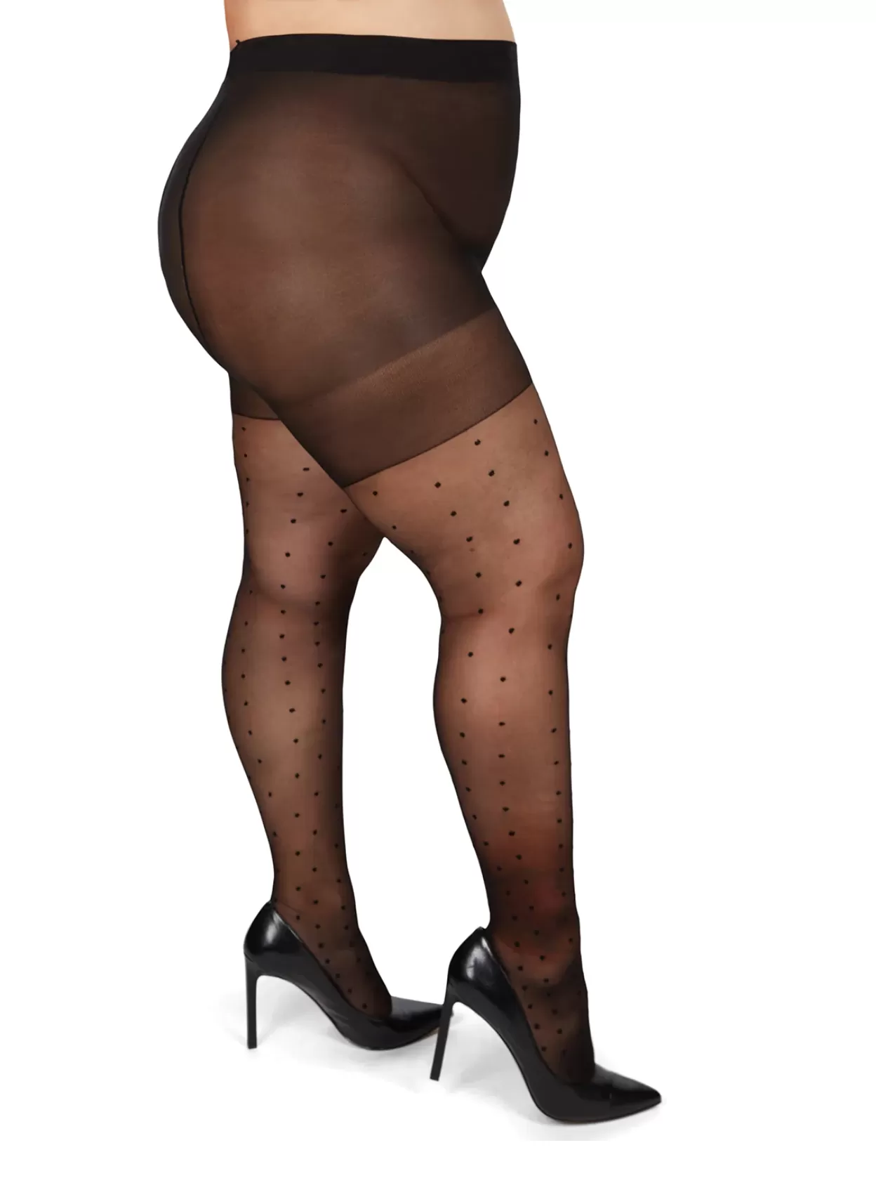 MeMoi pantyhose, pindot sheer