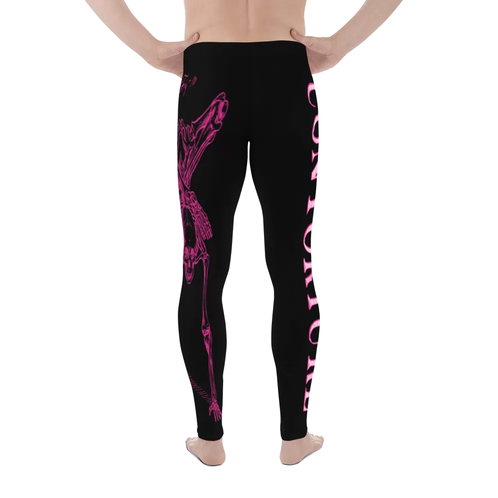 Men's Contorture Leggings Tights: Pinky