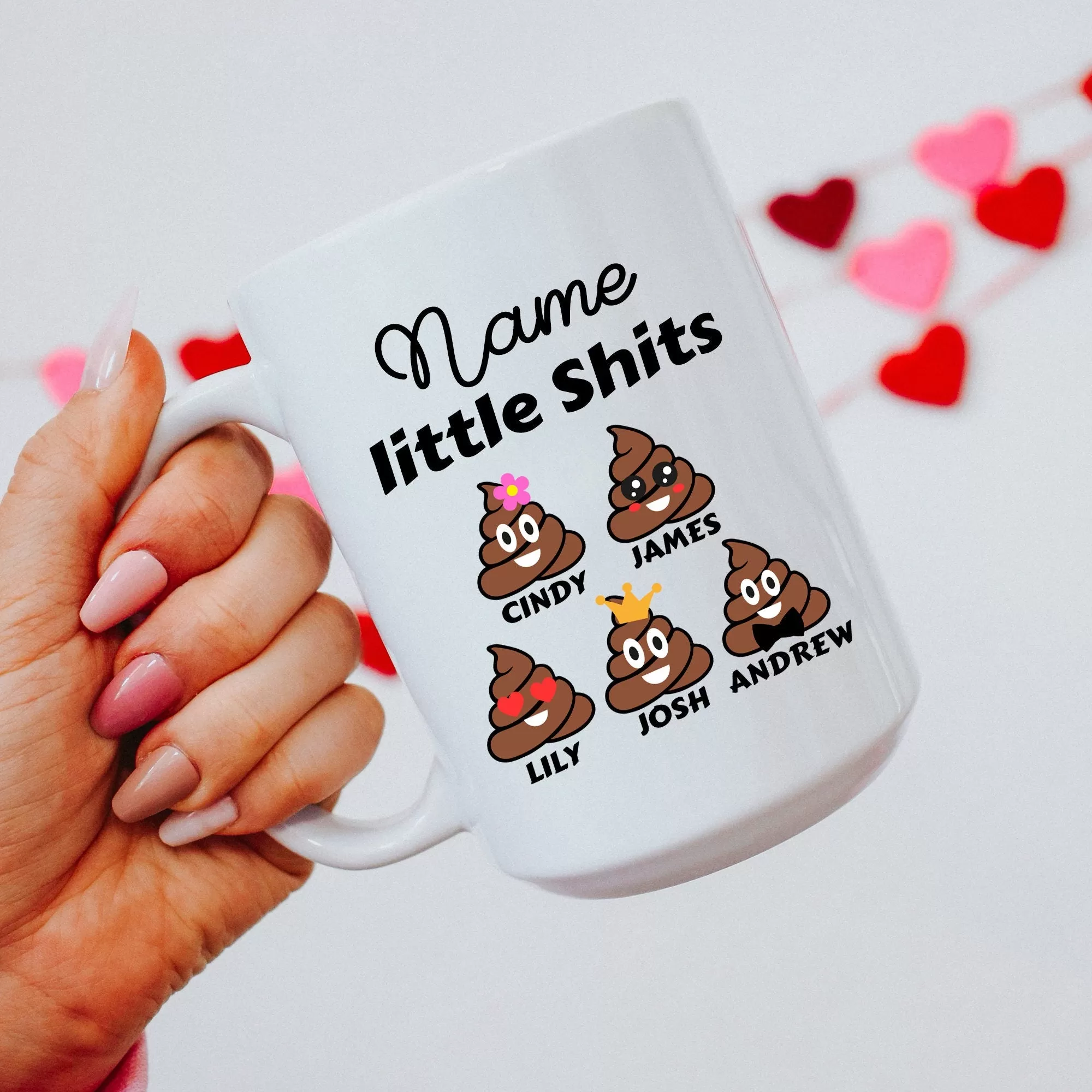 Mommy's Little Shits Personalized Mug