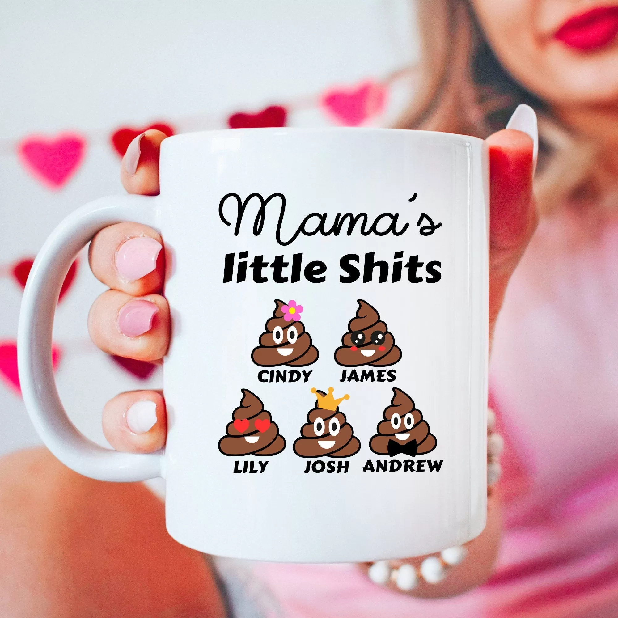 Mommy's Little Shits Personalized Mug