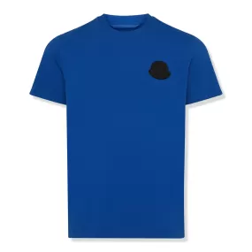 Moncler SN44 Patched Logo Short Sleeve Blue T Shirt