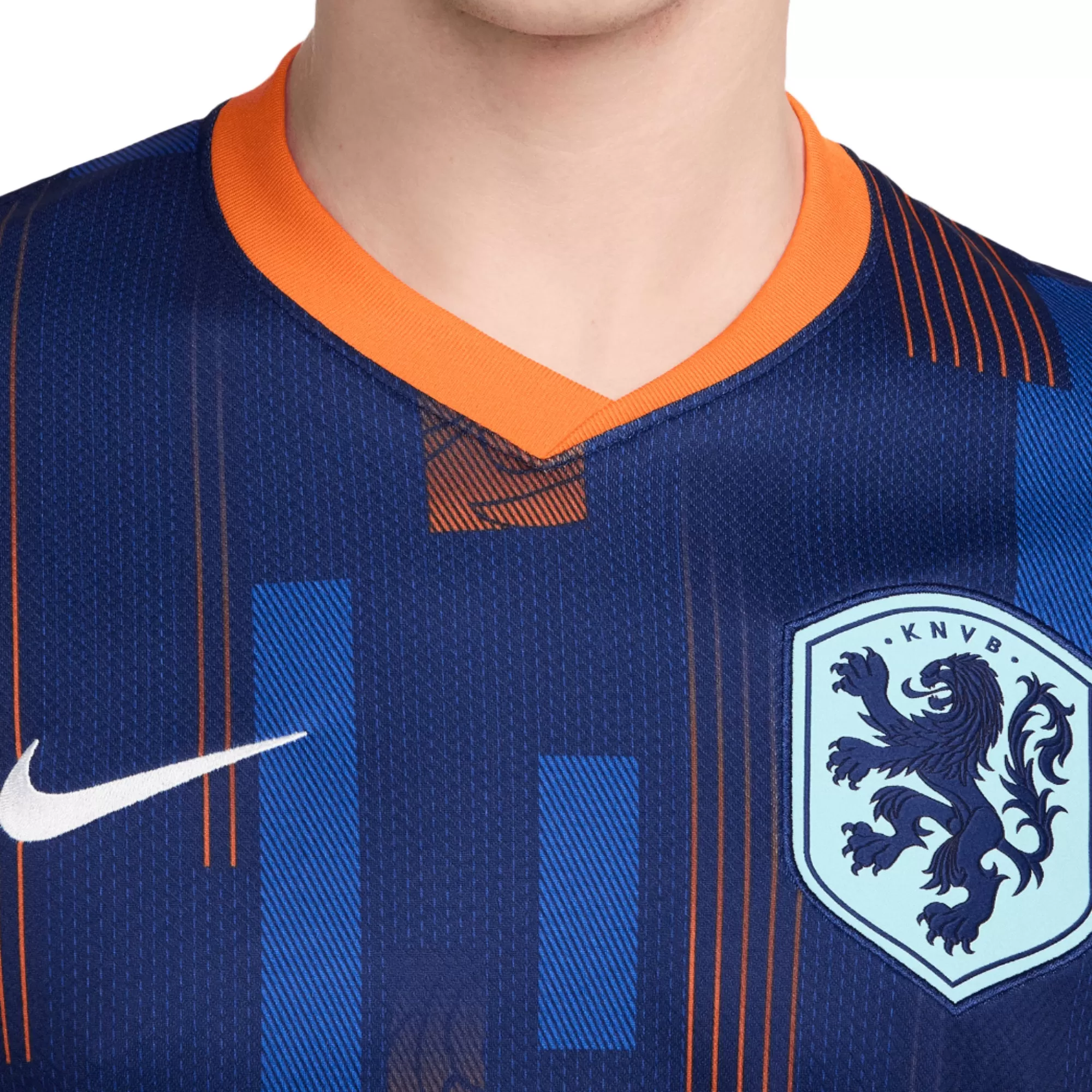 Nike Men's Netherlands 2024/25 Away Jersey Blue Void/Orange