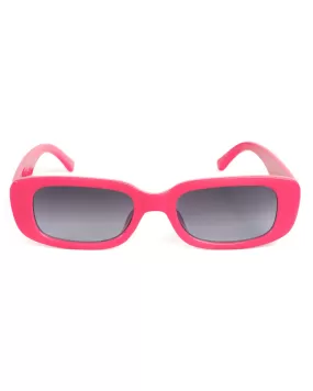 Occhiali da Sole Uomo Donna Unisex Casual Sunglasses Lenti Nero Squadrate Rosa Fluo GIOSAL-OC1062A