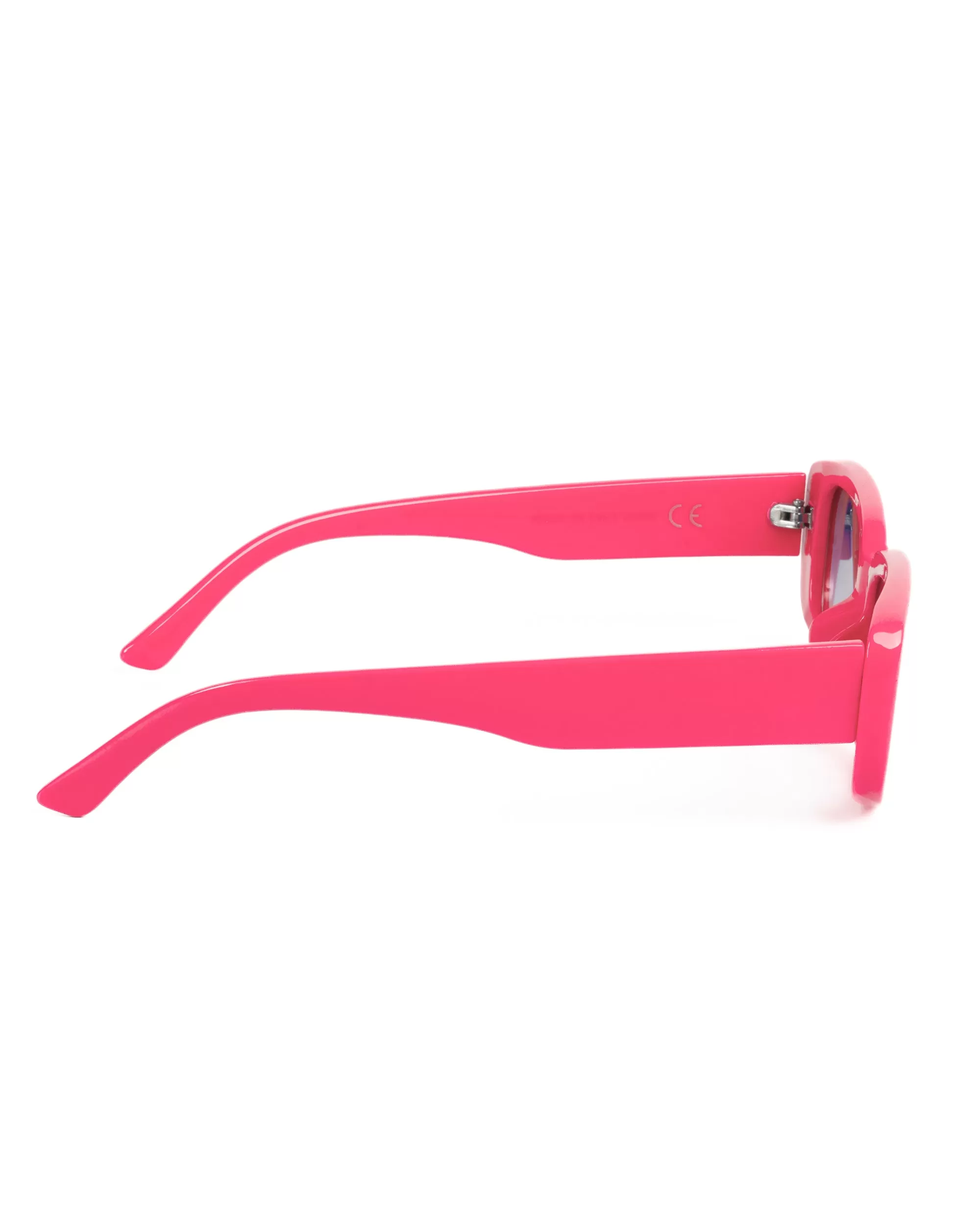 Occhiali da Sole Uomo Donna Unisex Casual Sunglasses Lenti Nero Squadrate Rosa Fluo GIOSAL-OC1062A