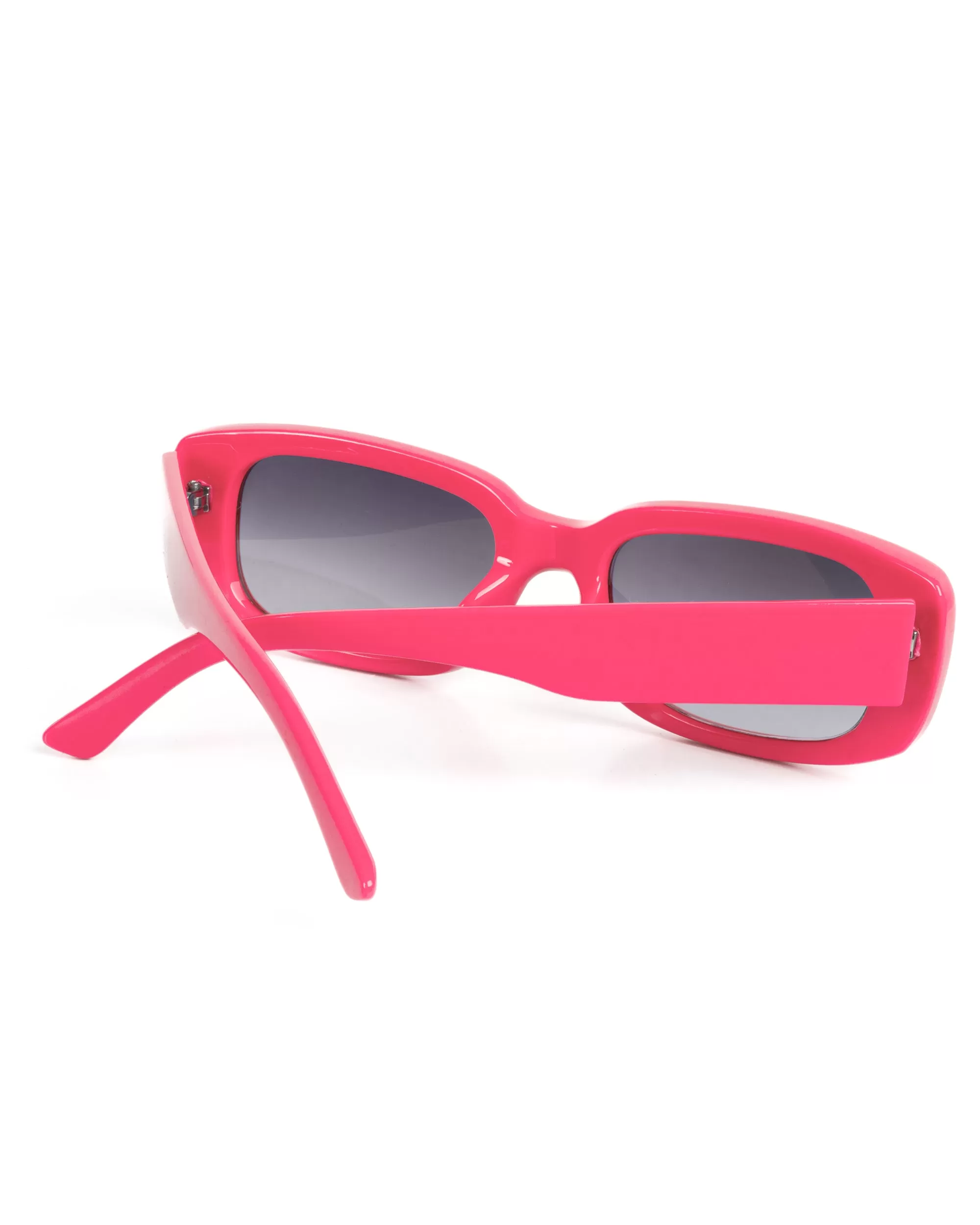 Occhiali da Sole Uomo Donna Unisex Casual Sunglasses Lenti Nero Squadrate Rosa Fluo GIOSAL-OC1062A