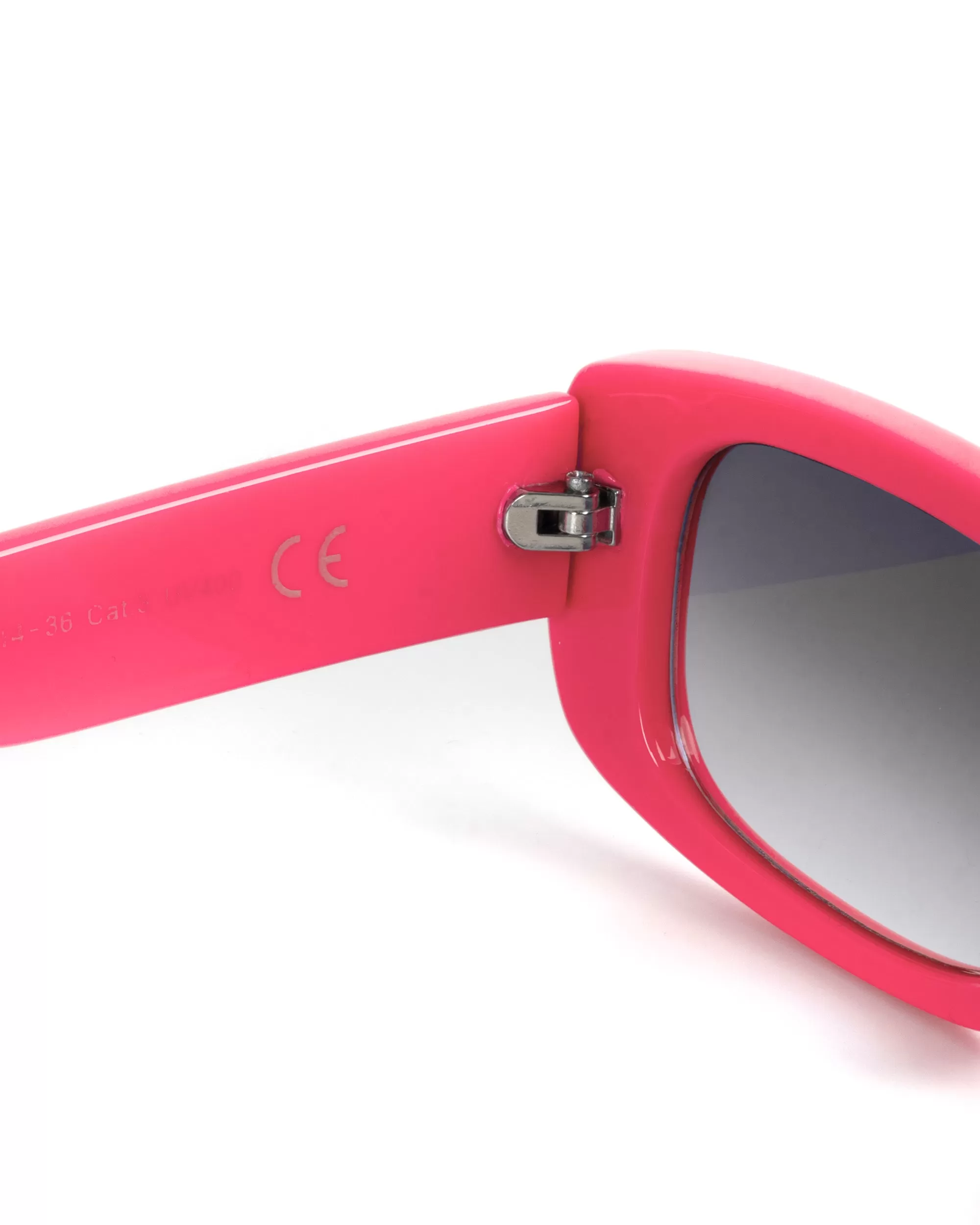 Occhiali da Sole Uomo Donna Unisex Casual Sunglasses Lenti Nero Squadrate Rosa Fluo GIOSAL-OC1062A