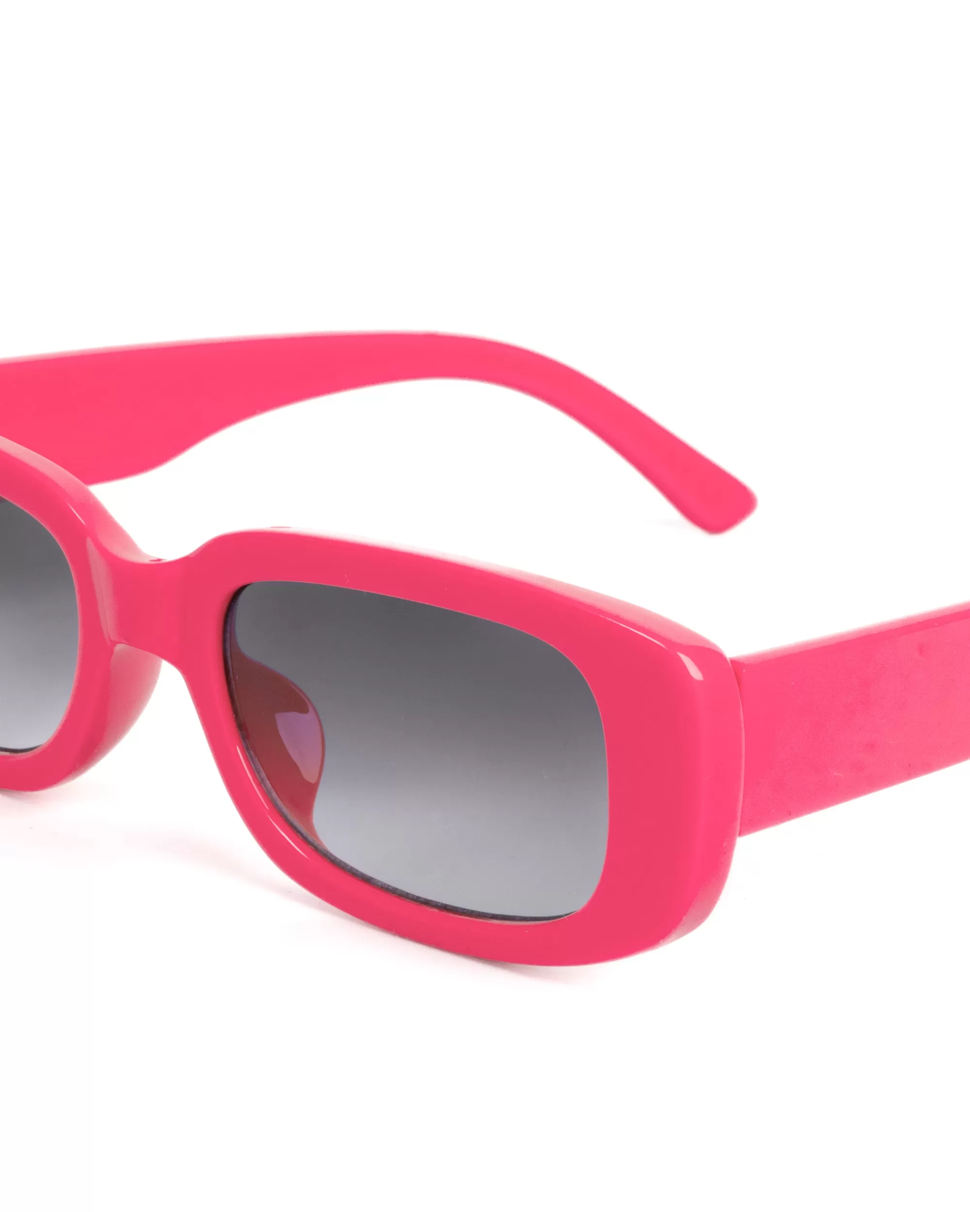 Occhiali da Sole Uomo Donna Unisex Casual Sunglasses Lenti Nero Squadrate Rosa Fluo GIOSAL-OC1062A