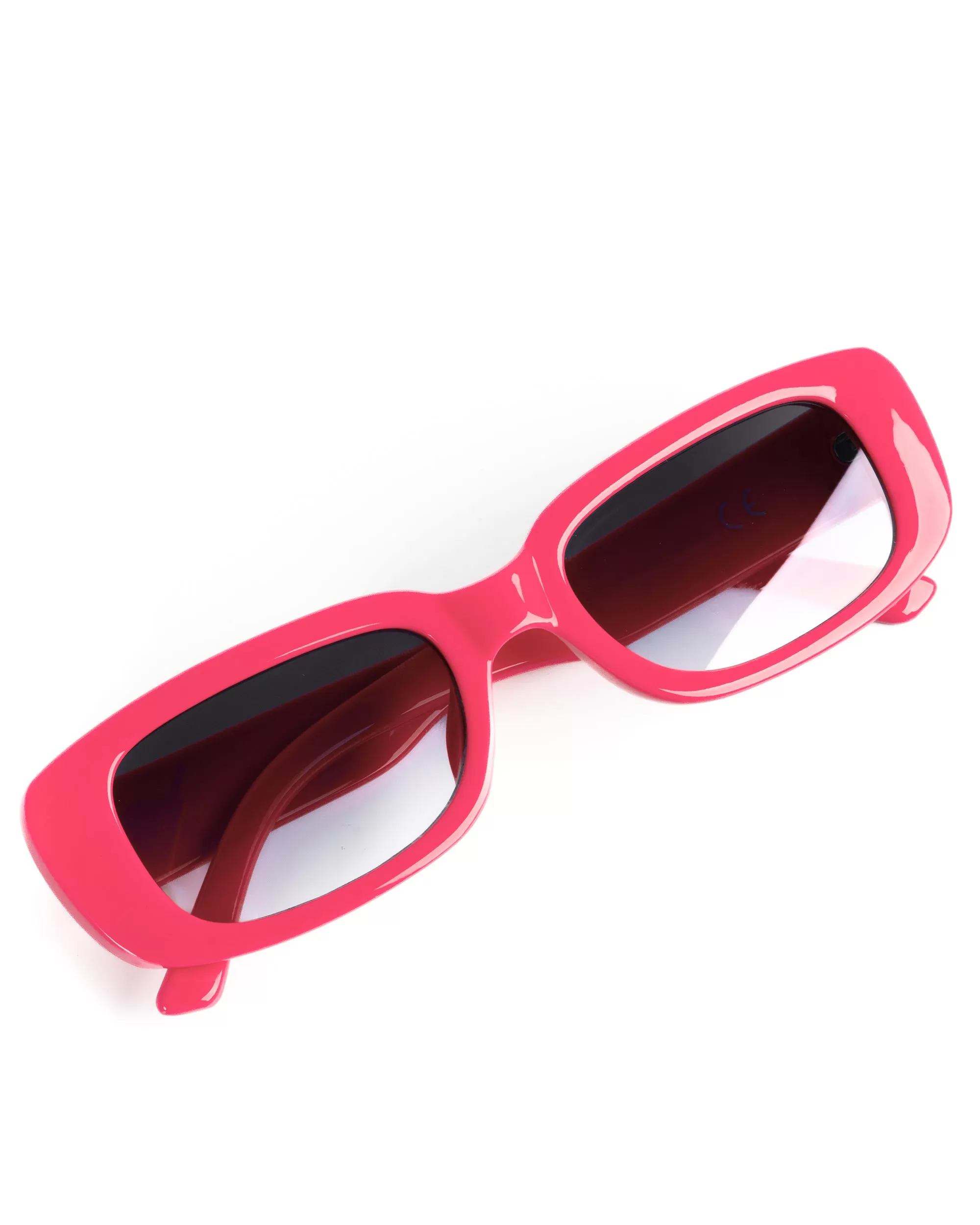 Occhiali da Sole Uomo Donna Unisex Casual Sunglasses Lenti Nero Squadrate Rosa Fluo GIOSAL-OC1062A