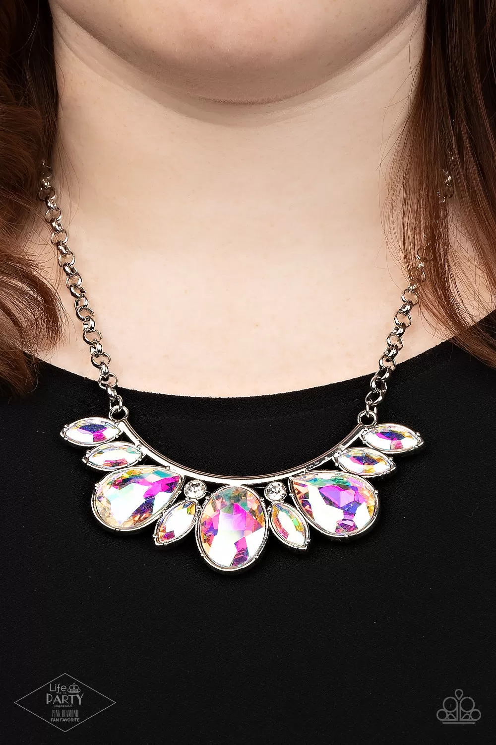 Paparazzi Never SLAY Never - Multi Iridescent Necklace