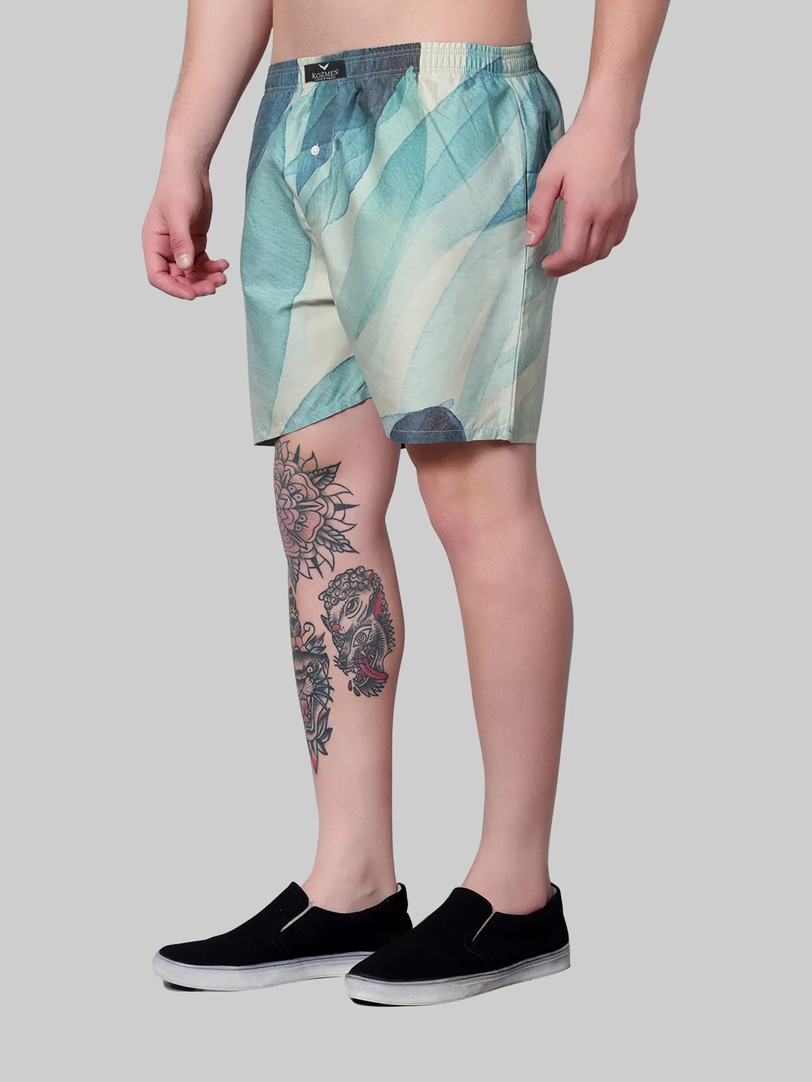 Persian Seaweed Swim Cotton Boxer