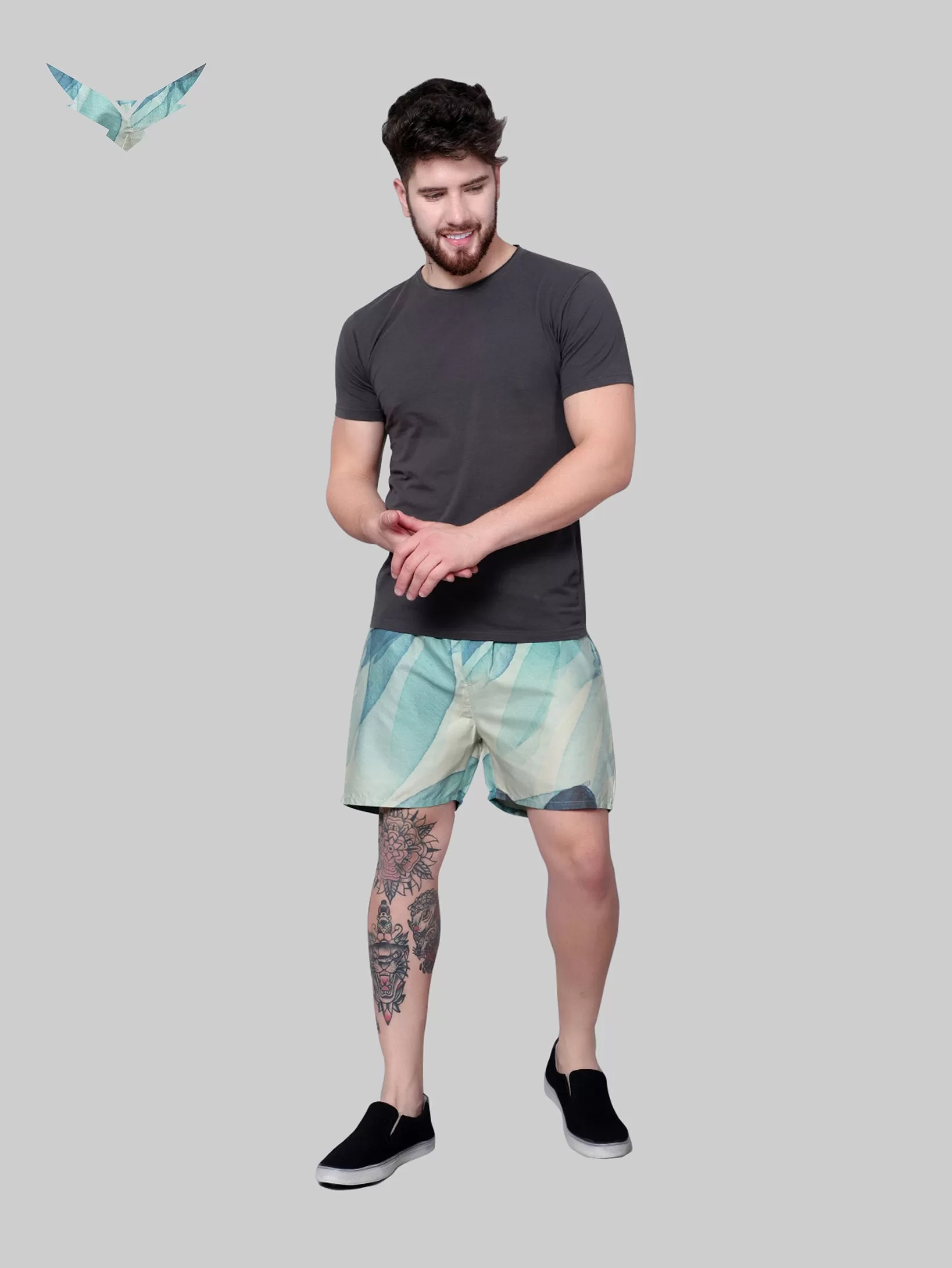 Persian Seaweed Swim Cotton Boxer