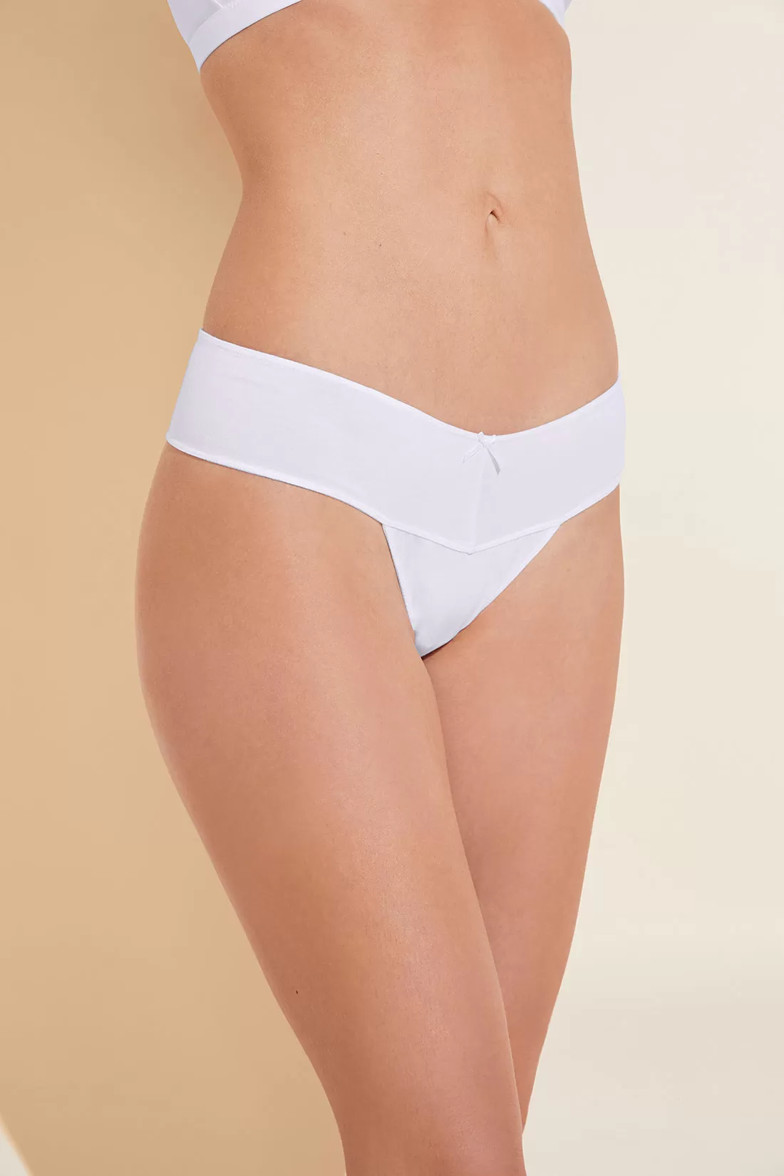 Pima Stretch Cotton V Thong