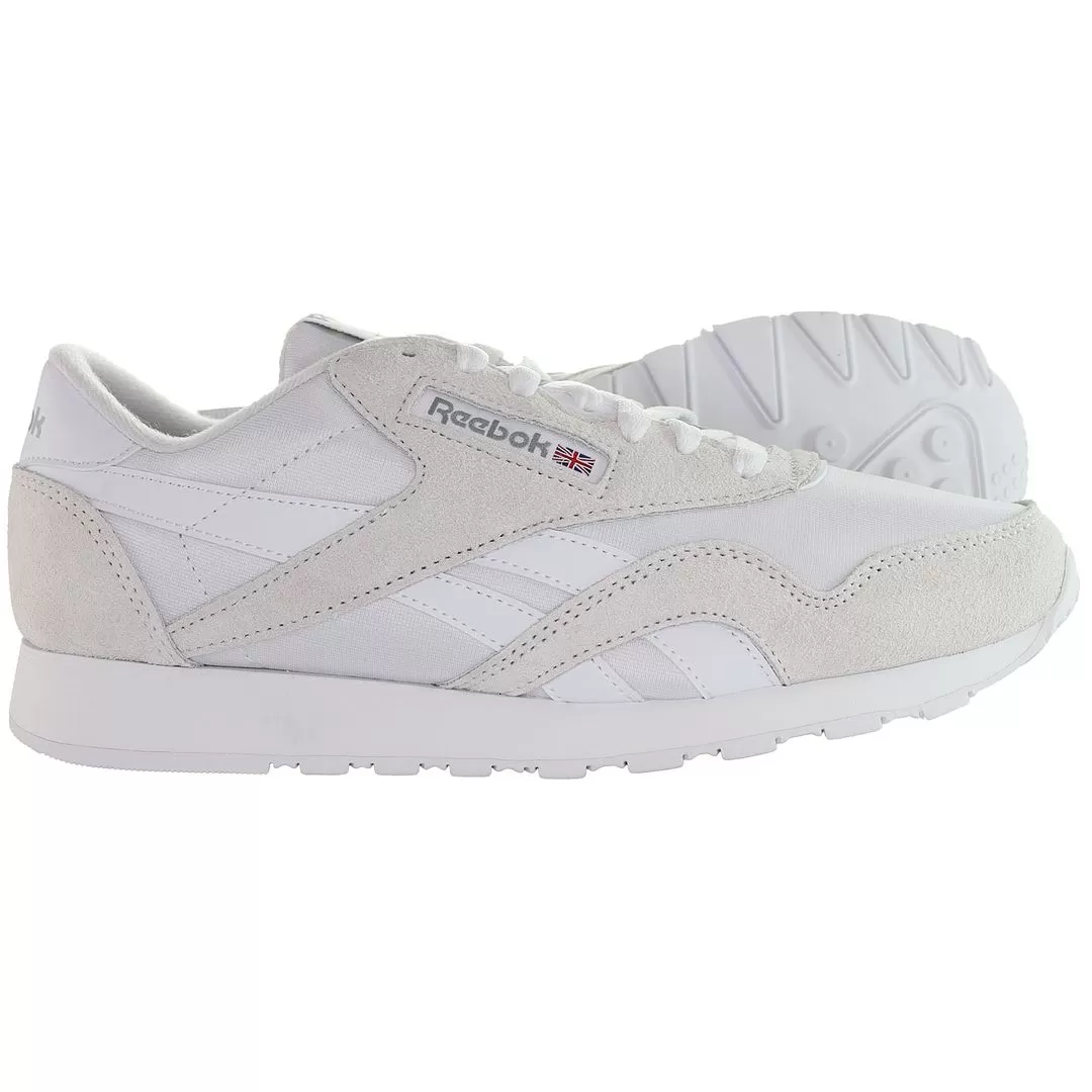 Reebok Classic Nylon Mens White Trainers