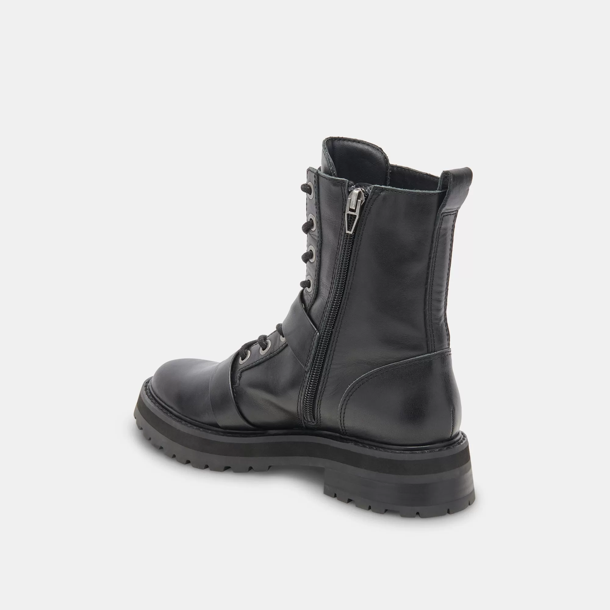 RONSON BOOTS BLACK LEATHER - re:vita