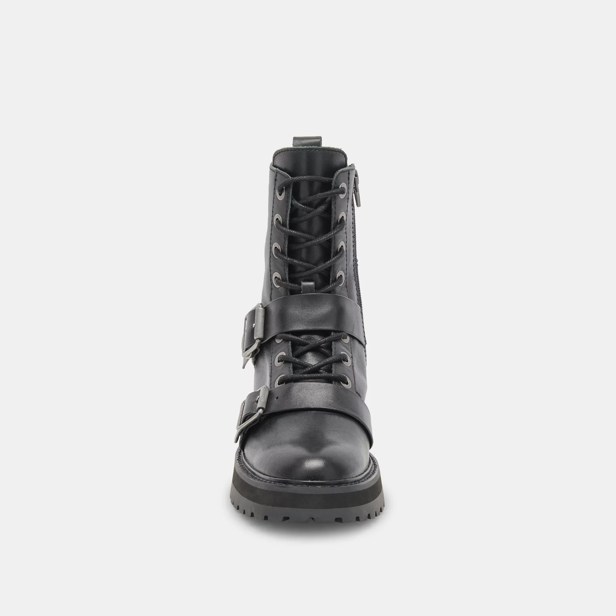 RONSON BOOTS BLACK LEATHER - re:vita