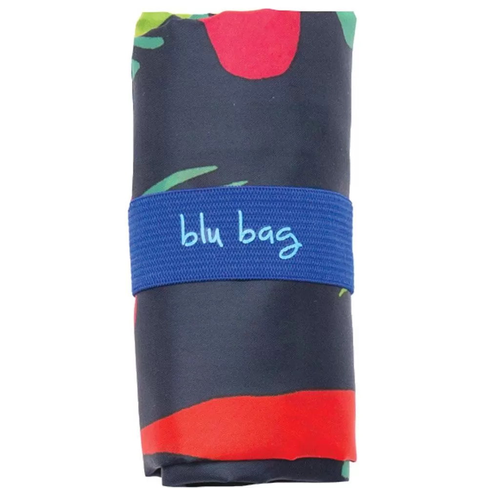 Root Veggies Blue Blu Reusable Shopping Bag - Machine Washable