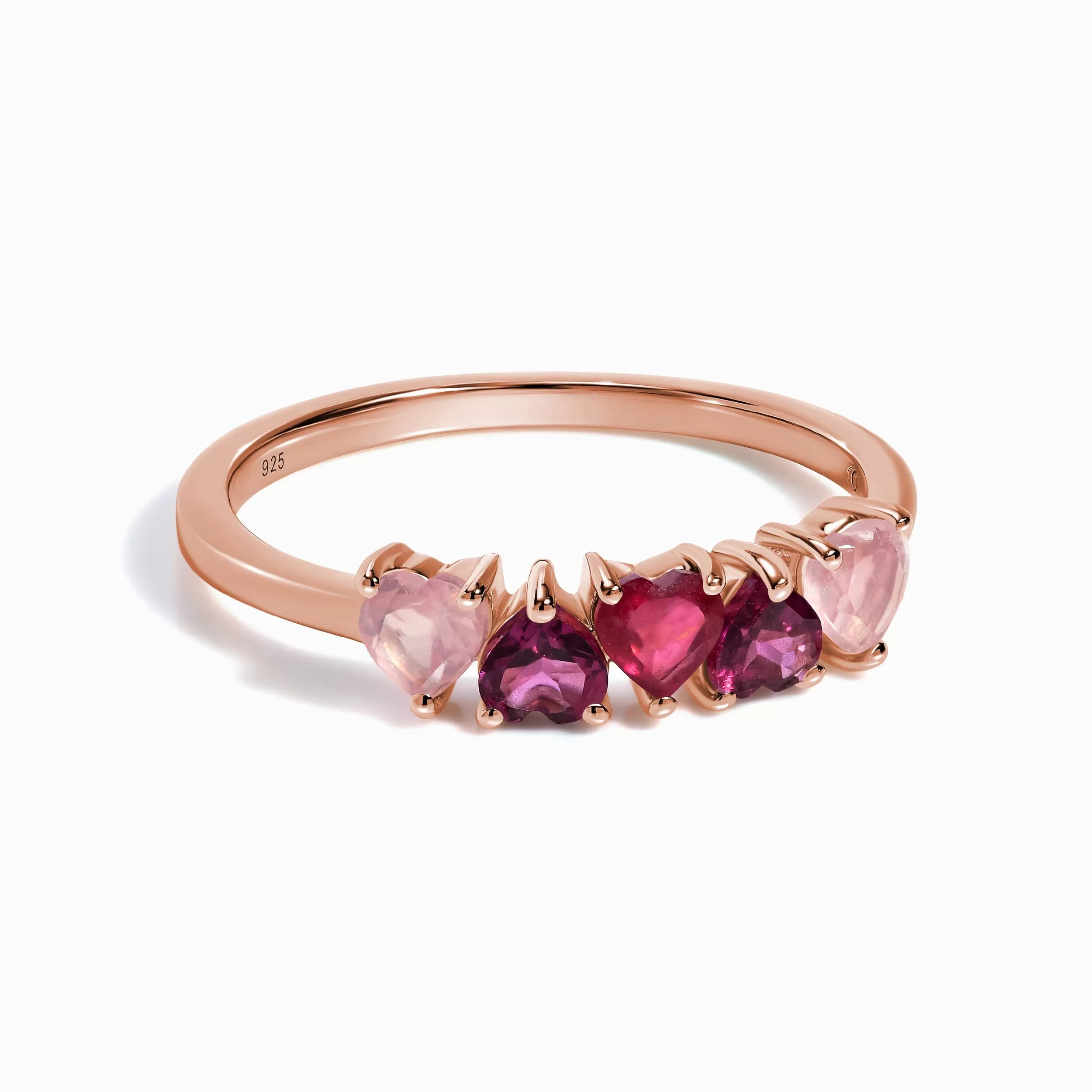 Rose Quartz Rhodolite Ring - Crush On You