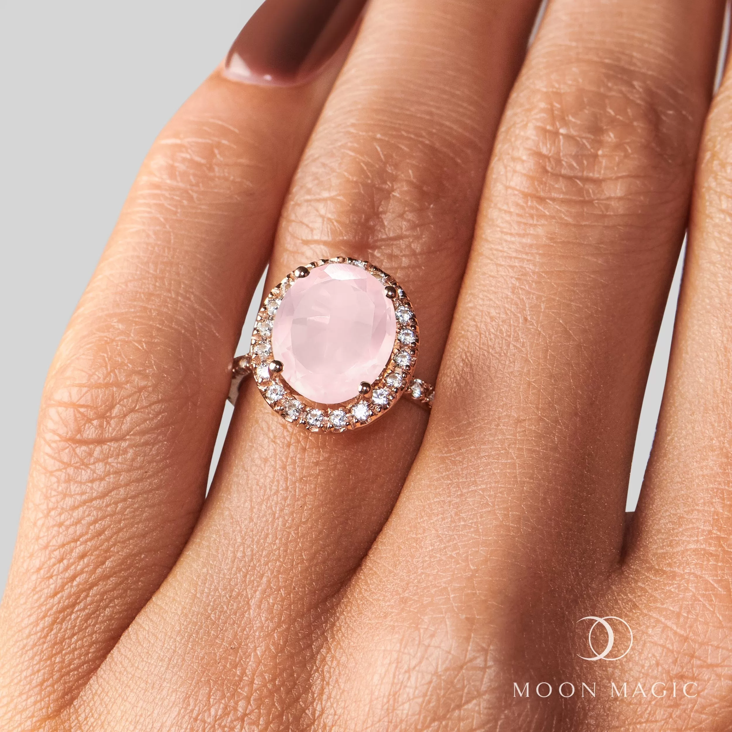 Rose Quartz Ring - Queen Lana