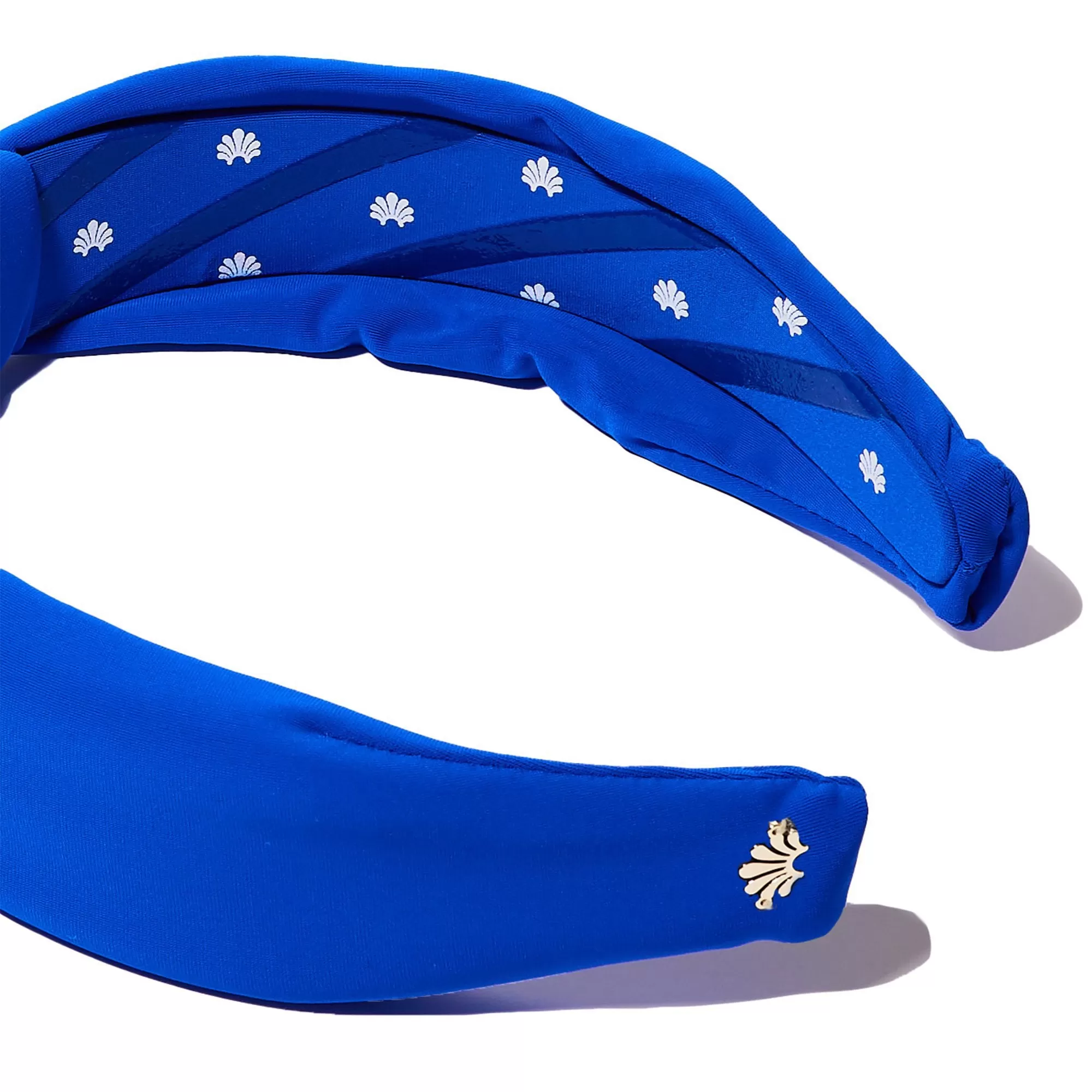 ROYAL BLUE NEOPRENE KNOTTED HEADBAND