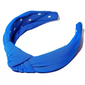 ROYAL BLUE NEOPRENE KNOTTED HEADBAND