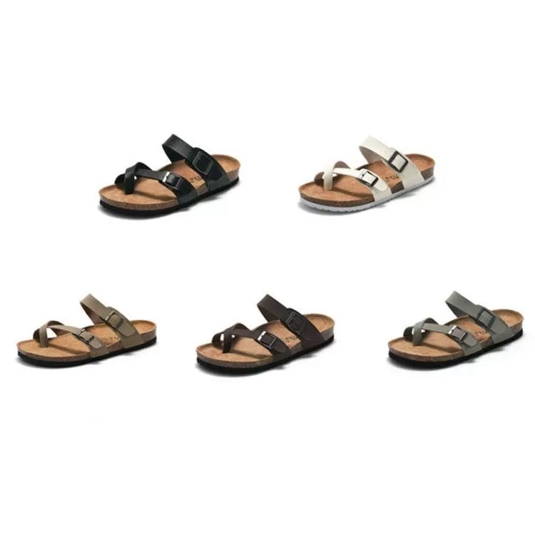 Ruizu Adjustable Cork Flip Flops for Couples - Series 1