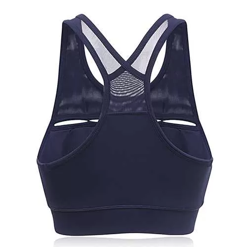 Sexy Breathable Shockproof Wireless Key Hole Front  Y Back Hollow Out Yoga Sport Bras