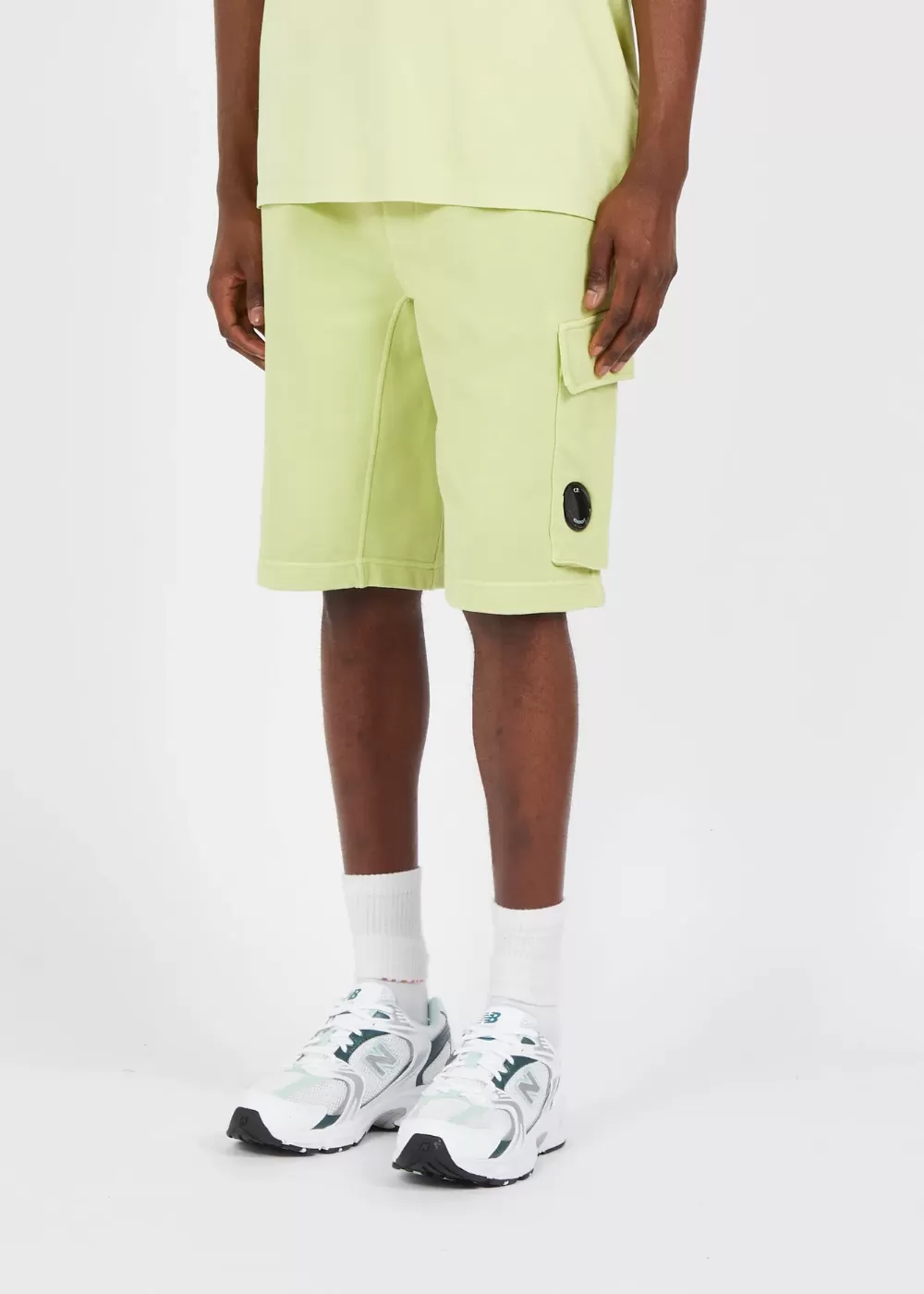 Short C.P. Company sweatbermuda-cargo vert pastel