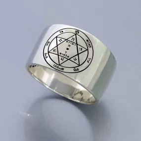 Solomon Seal Ring Kabbalah Health Ring for Woman.