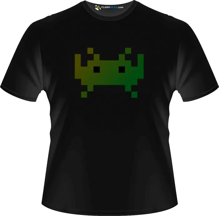 Space Invaders LED T Shirt