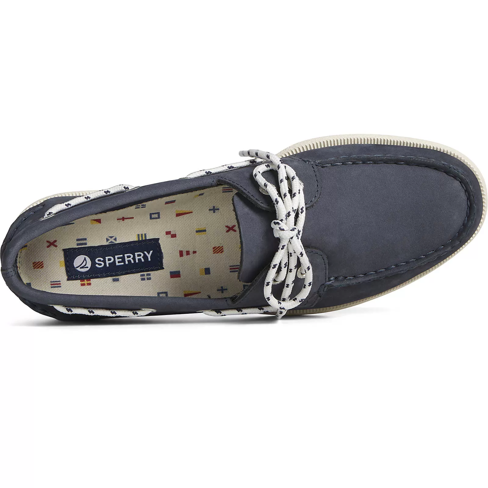 Sperry Topsider A/O 2-Eye Nautical Nubuck - Marine Navy