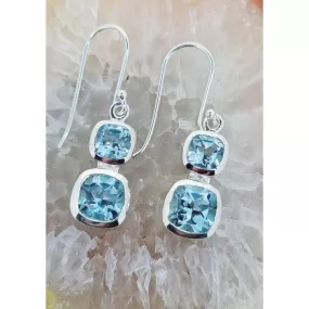 Sterling Pieces Avie Blue Topaz  2 Drop