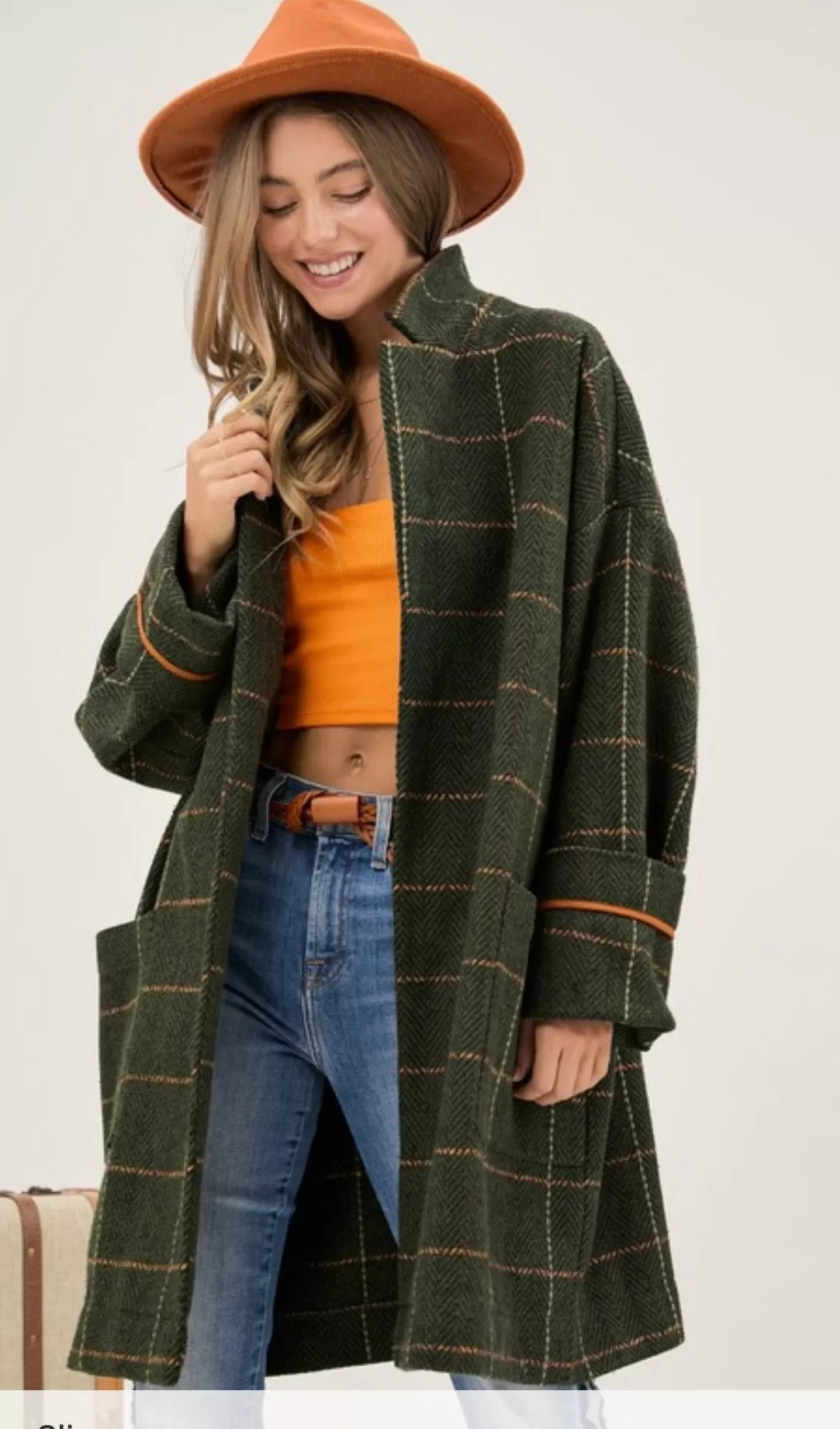 The Bernadette Plaid Coat