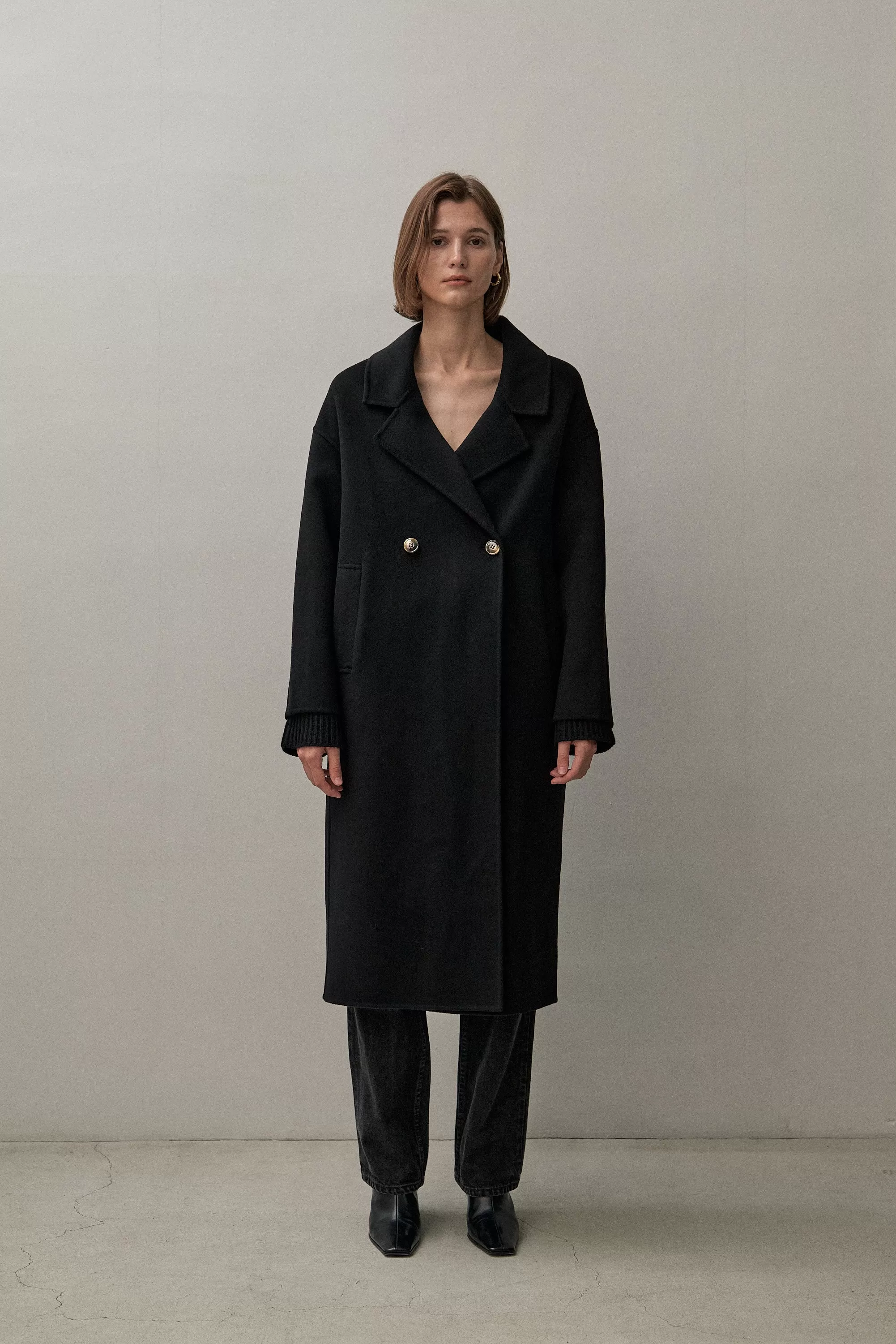 THE LONDON COAT - BLACK 90/10