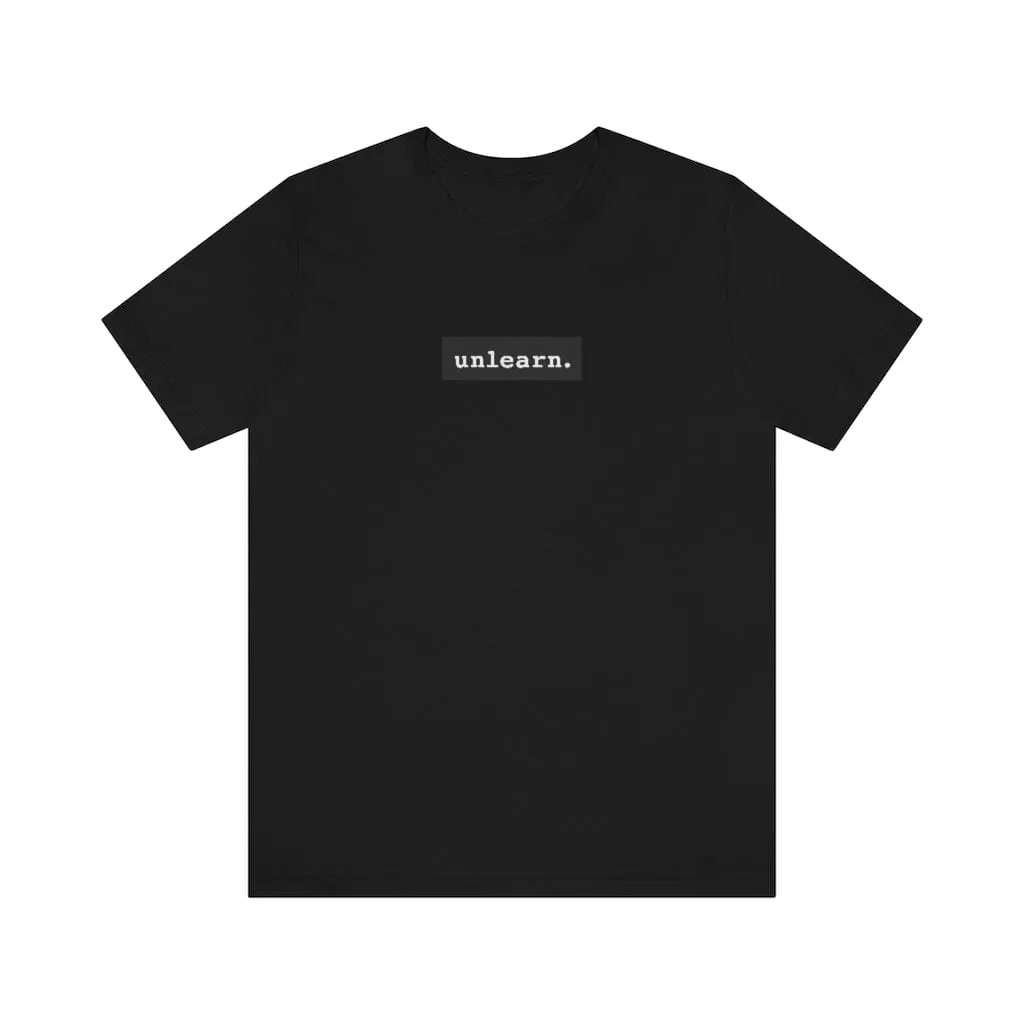 unlearn Dark Grey Box Logo - Relaxed Fit T-shirt