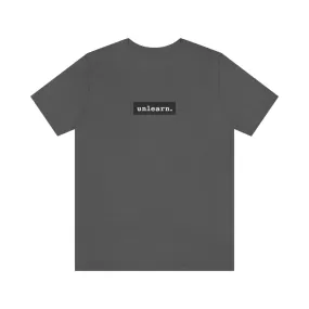 unlearn Dark Grey Box Logo - Relaxed Fit T-shirt