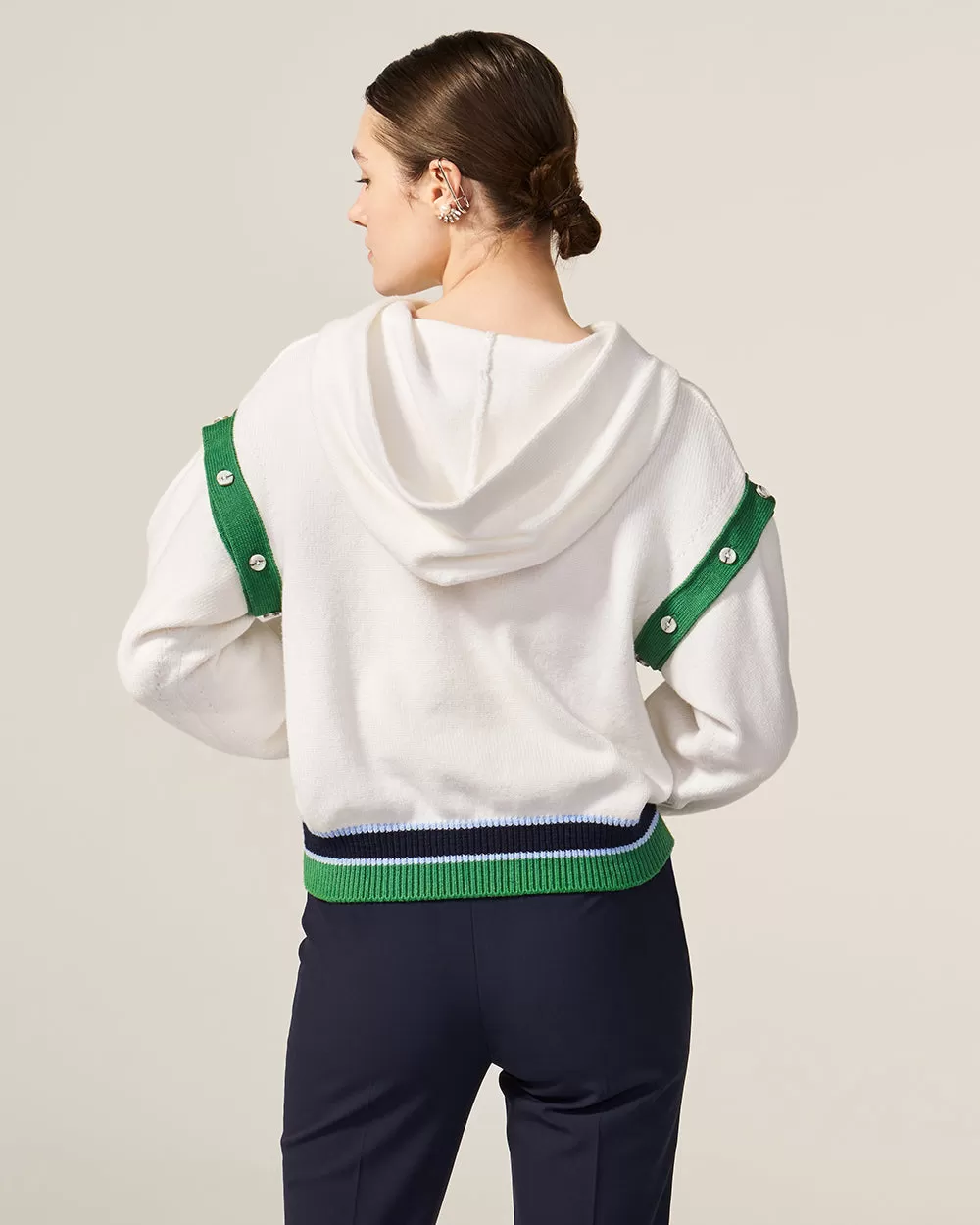 White Tennis Club Sweater