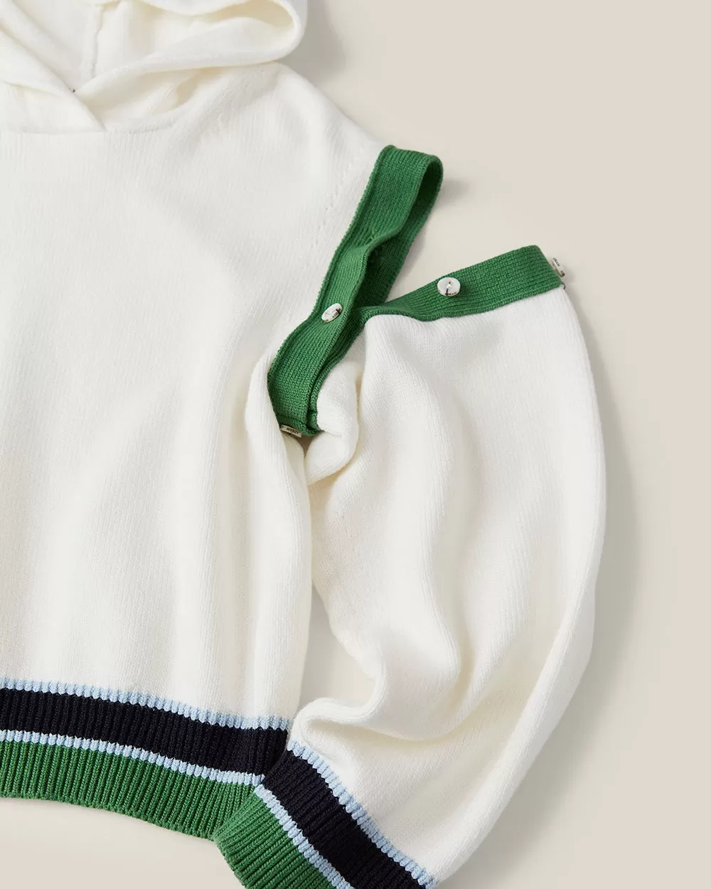 White Tennis Club Sweater