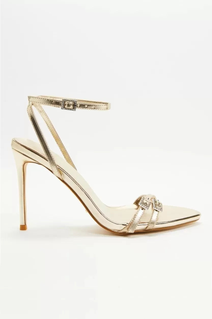 Yanni Heels - Gold Metallic