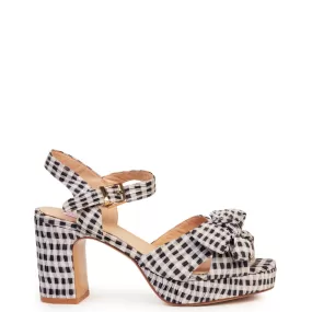 Zsa Zsa Sandal | Black/White Gingham